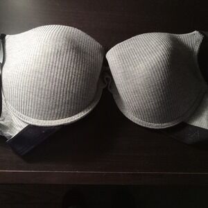 Nautica Intimates Gray & Black Bra‎ 36C Underwire